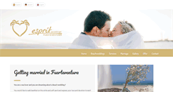 Desktop Screenshot of esprit-weddings.eu