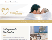 Tablet Screenshot of esprit-weddings.eu
